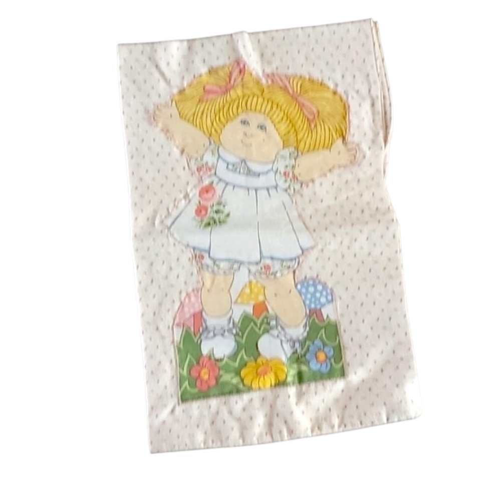 Vintage 1983 Cabbage Patch Doll Pillowcase | Handmade Y2K Retro Cottagecore